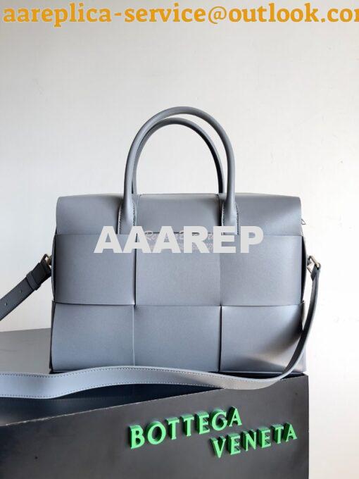 Replica Bottega Veneta BV Arco Briefcase Intreccio leather 680120 Agat