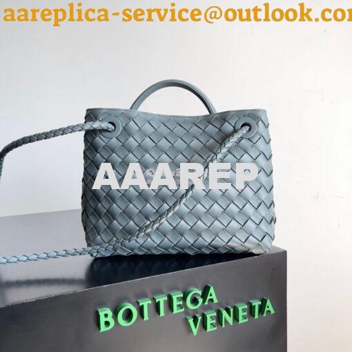 Replica Bottega Veneta BV Small Andiamo 766014 Cloud Blue 7