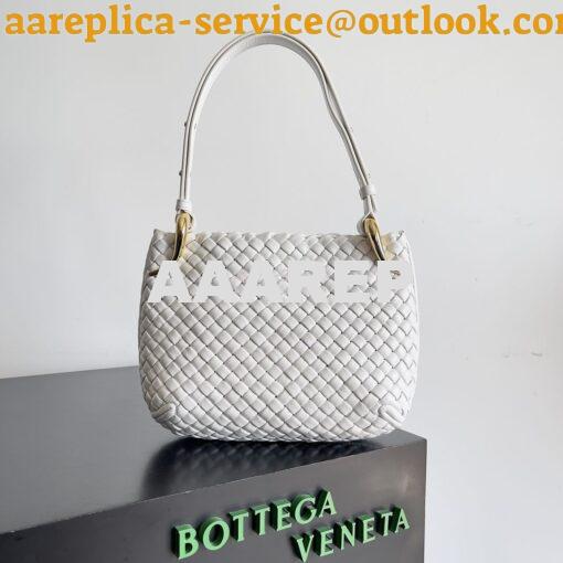 Replica Bottega Veneta BV Small Clicker Shoulder Bag in Chalk Padded I