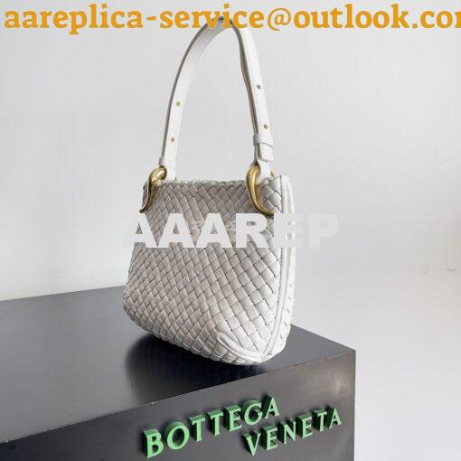 Replica Bottega Veneta BV Small Clicker Shoulder Bag in Chalk Padded I 2