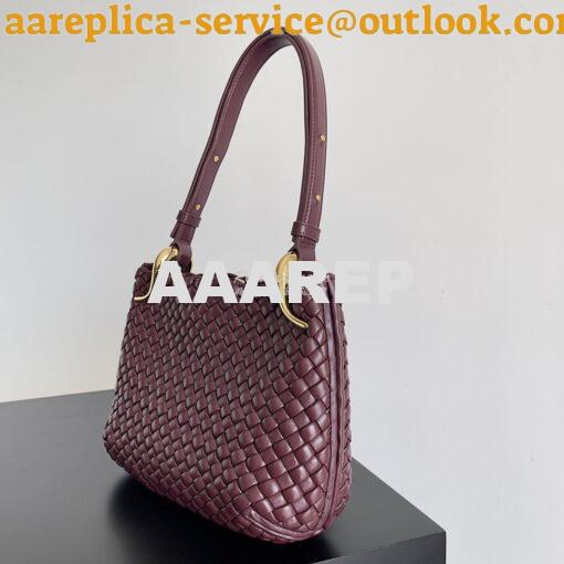 Replica Bottega Veneta BV Small Clicker Shoulder Bag in Barolo Padded 2