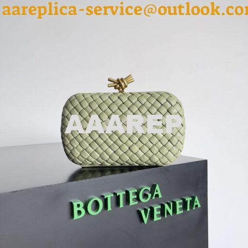 Replica Bottega Veneta BV Knot Minaudière clutch soft padded Intreccio