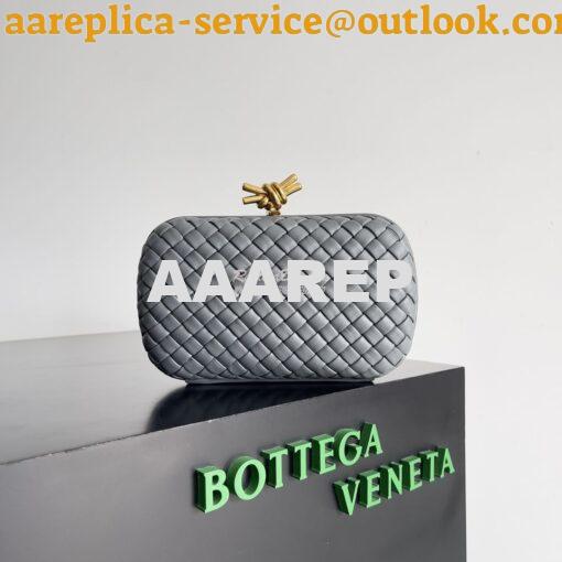 Replica Bottega Veneta BV Knot Minaudière clutch soft padded Intreccio