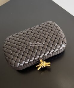 Replica Bottega Veneta BV Knot Minaudière clutch soft padded Intreccio 2