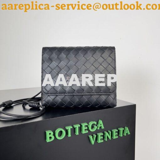 Replica Bottega Veneta BV Mini Intrecciato Cross-Body Bag Lambskin 741