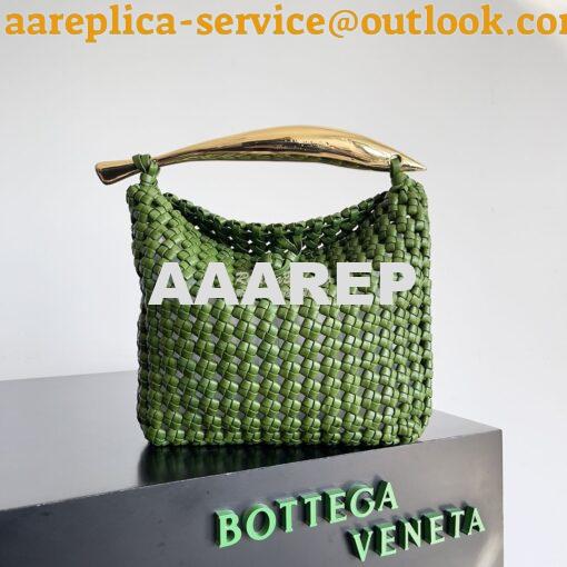 Replica Bottega Veneta BV Sardine Top Handle Bag 731166 Green with Han