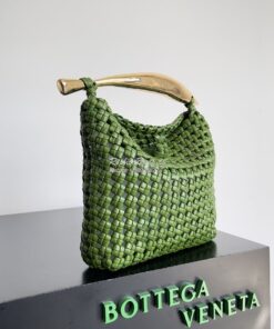 Replica Bottega Veneta BV Sardine Top Handle Bag 731166 Green with Han 2