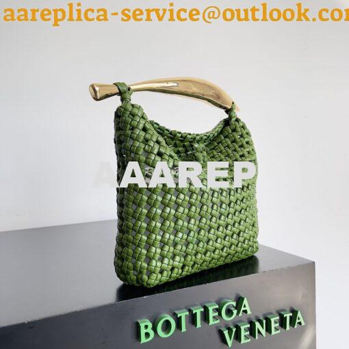 Replica Bottega Veneta BV Sardine Top Handle Bag 731166 Green with Han 2