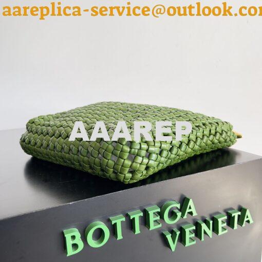 Replica Bottega Veneta BV Sardine Top Handle Bag 731166 Green with Han 4