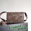 Replica Bottega Veneta BV Cassette Wave Checked Calfskin 755161 Black 10