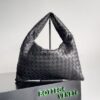 Replica Bottega Veneta BV Large Hop Intrecciato Leather 763970 Black 10