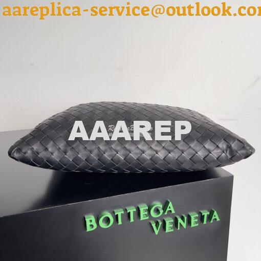 Replica Bottega Veneta BV Small Hop Intrecciato Leather 763966 Black 9