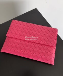 Replica Bottega Veneta BV Flap Pouch 667138 Pink 2