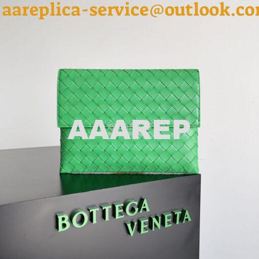 Replica Bottega Veneta BV Flap Pouch 667138 Parakeet