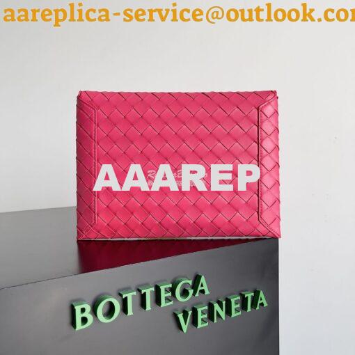 Replica Bottega Veneta BV Flap Pouch 667138 Pink 9