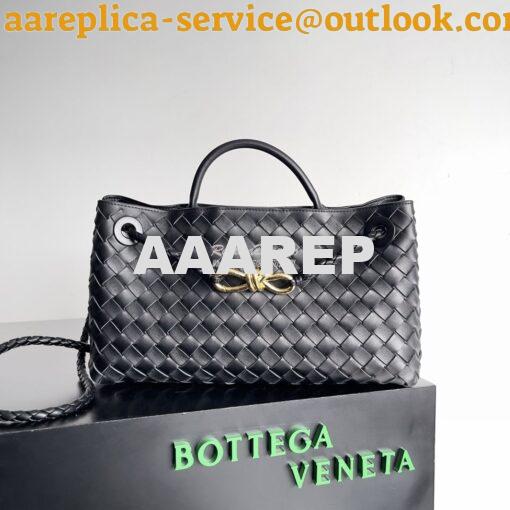 Replica Bottega Veneta BV Small East/West Andiamo 754990 Black