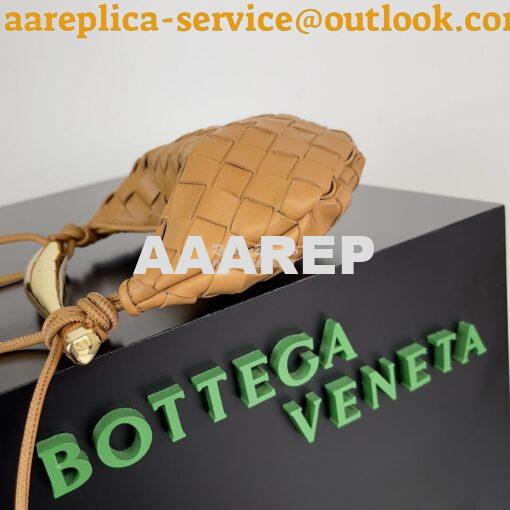 Replica Bottega Veneta BV Mini Sardine in Lambskin 744267 Caramel 4