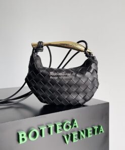 Replica Bottega Veneta BV Mini Sardine in Lambskin 744267 Black