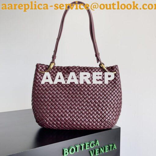 Replica Bottega Veneta BV Medium Clicker Shoulder Bag in Barolo Padded