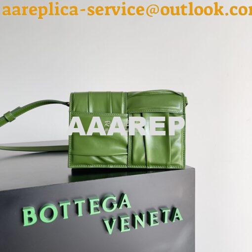 Replica Bottega Veneta BV Mini Cassette Cross-Body Bag 731243 avocado