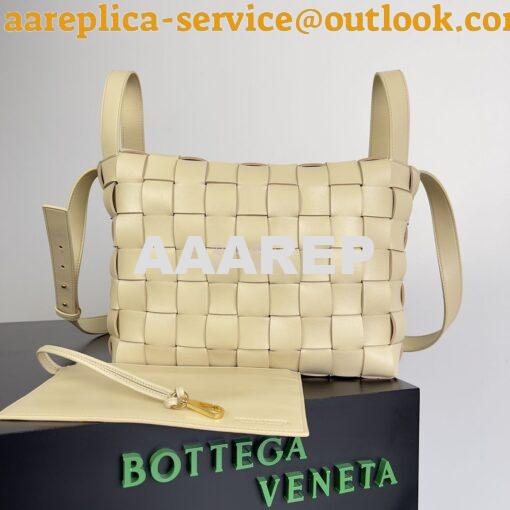 Replica Bottega Veneta BV Cassette Bowling Intrecciato porridge Leathe 6