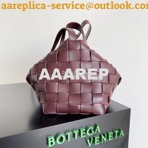 Replica Bottega Veneta BV Cassette Bowling Intrecciato Barolo Leather 2