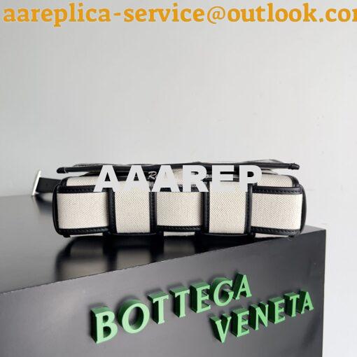 Replica bottega veneta Cassette intreccio canvas mix cross body bag 74 12