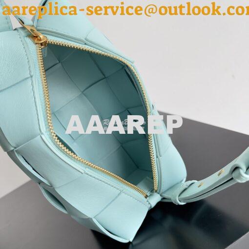 Replica Bottega Veneta BV Small Brick Cassette Bag 729166 tiffany blue 9