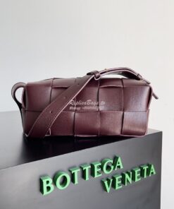 Replica Bottega Veneta BV Small Brick Cassette Bag 729166 wine red 2