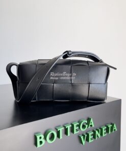 Replica Bottega Veneta BV Small Brick Cassette Bag 729166 black 2