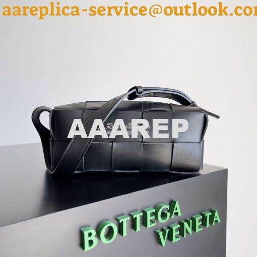 Replica Bottega Veneta BV Small Brick Cassette Bag 729166 black 2