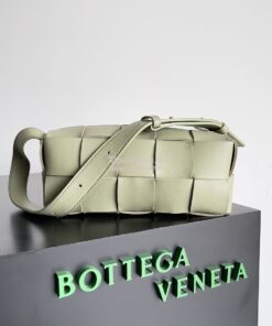 Replica Bottega Veneta BV Small Brick Cassette Bag 729166 light green 2