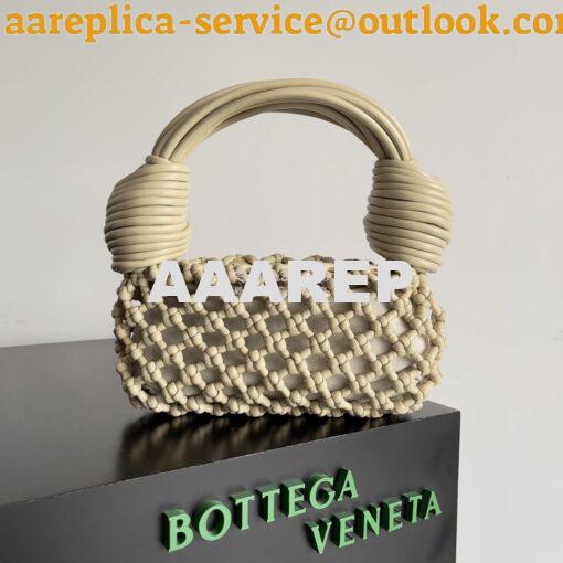 Replica Bottega Veneta BV Double Knot Top Handle Bag 717151 beige