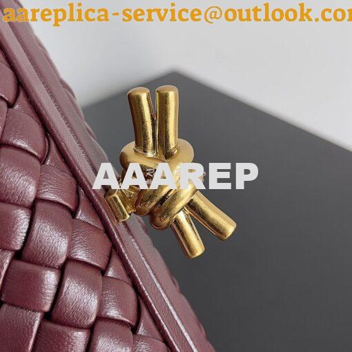 Replica Bottega Veneta BV Knot Minaudière clutch soft padded Intreccio 3