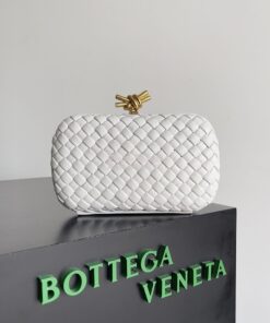 Replica Bottega Veneta BV Knot Minaudière clutch soft padded Intreccio