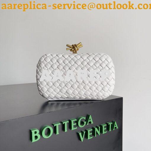 Replica Bottega Veneta BV Knot Minaudière clutch soft padded Intreccio