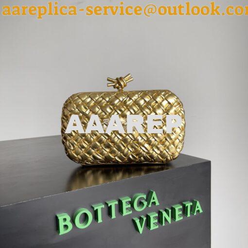 Replica Bottega Veneta BV Knot Foulard intreccio leather minaudiere 71