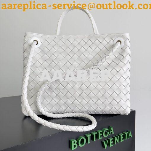 Replica Bottega Veneta BV Medium Andiamo 743572 white 2