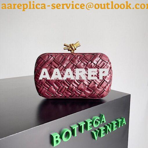 Replica Bottega Veneta BV Knot Foulard intreccio leather minaudiere 71