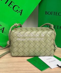 Replica Bottega Veneta BV Loop Mini Intrecciato Lambskin Leather Cross