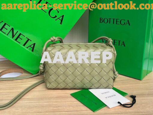 Replica Bottega Veneta BV Loop Mini Intrecciato Lambskin Leather Cross