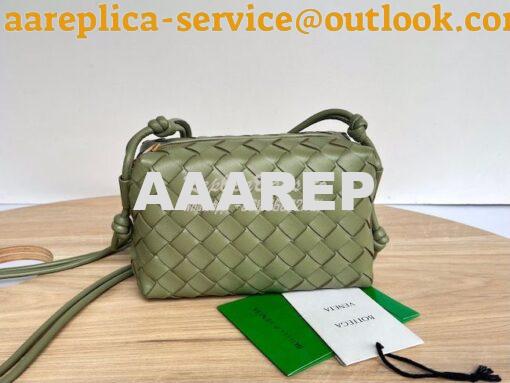 Replica Bottega Veneta BV Loop Mini Intrecciato Lambskin Leather Cross 2