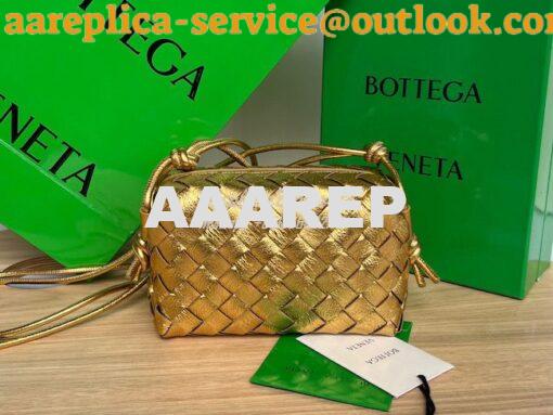 Replica Bottega Veneta BV Loop Mini Intrecciato Lambskin Leather Cross