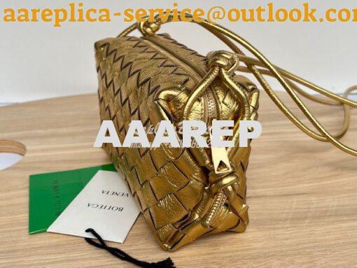 Replica Bottega Veneta BV Loop Mini Intrecciato Lambskin Leather Cross 3