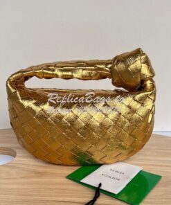 Replica Bottega Veneta BV Mini Jodie 651876 Metallic Gold 2