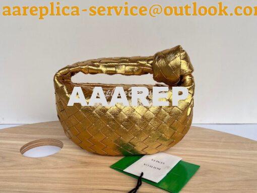 Replica Bottega Veneta BV Mini Jodie 651876 Metallic Gold 2