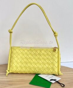 Replica Bottega Veneta BV Pouch On Strap 701025 Yellow 2