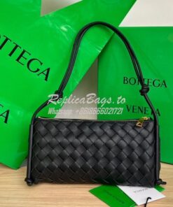 Replica Bottega Veneta BV Pouch On Strap 701025 Black