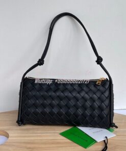 Replica Bottega Veneta BV Pouch On Strap 701025 Black 2