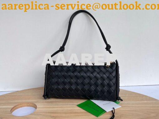 Replica Bottega Veneta BV Pouch On Strap 701025 Black 2